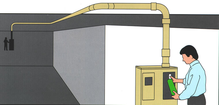 Pneumatic tube systems- Air tube systems - Point to Point