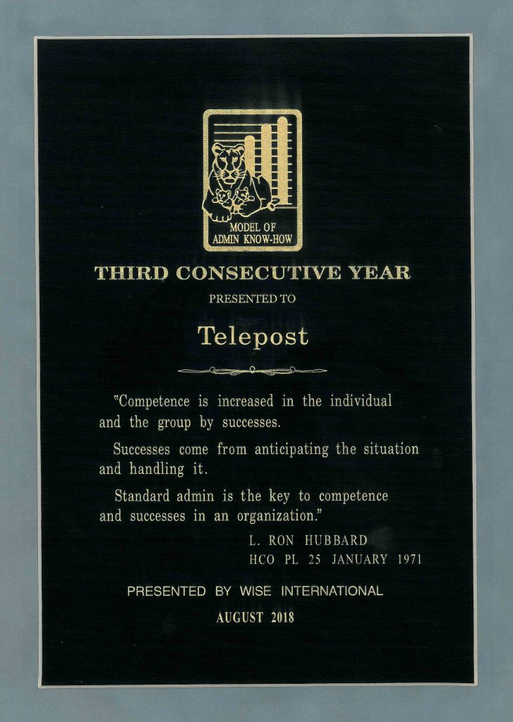 telepost certificate